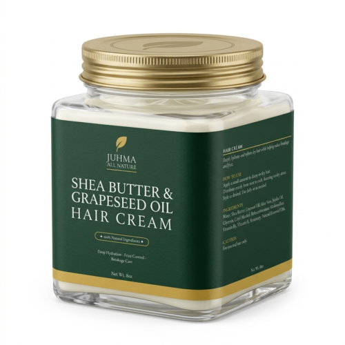 Shea Butter & Grapeseed Oil Hair Cream - 6oz