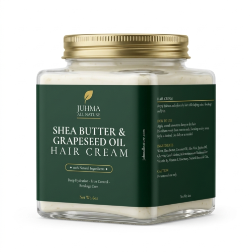 Shea Butter & Grapeseed Oil Hair Cream - 8oz